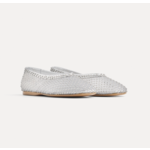 Forte Forte Crystal-Embellished Mesh Ballet Flats