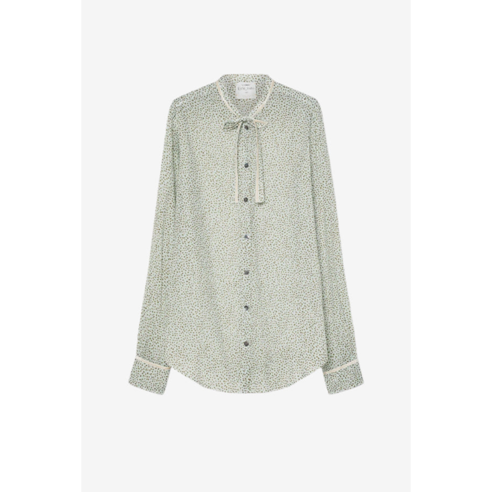 Forte Forte "Les Petites Pois" Voile Bow-Tie Shirt