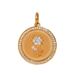 Sethi Couture Large 18k and Diamond Fleur Charm