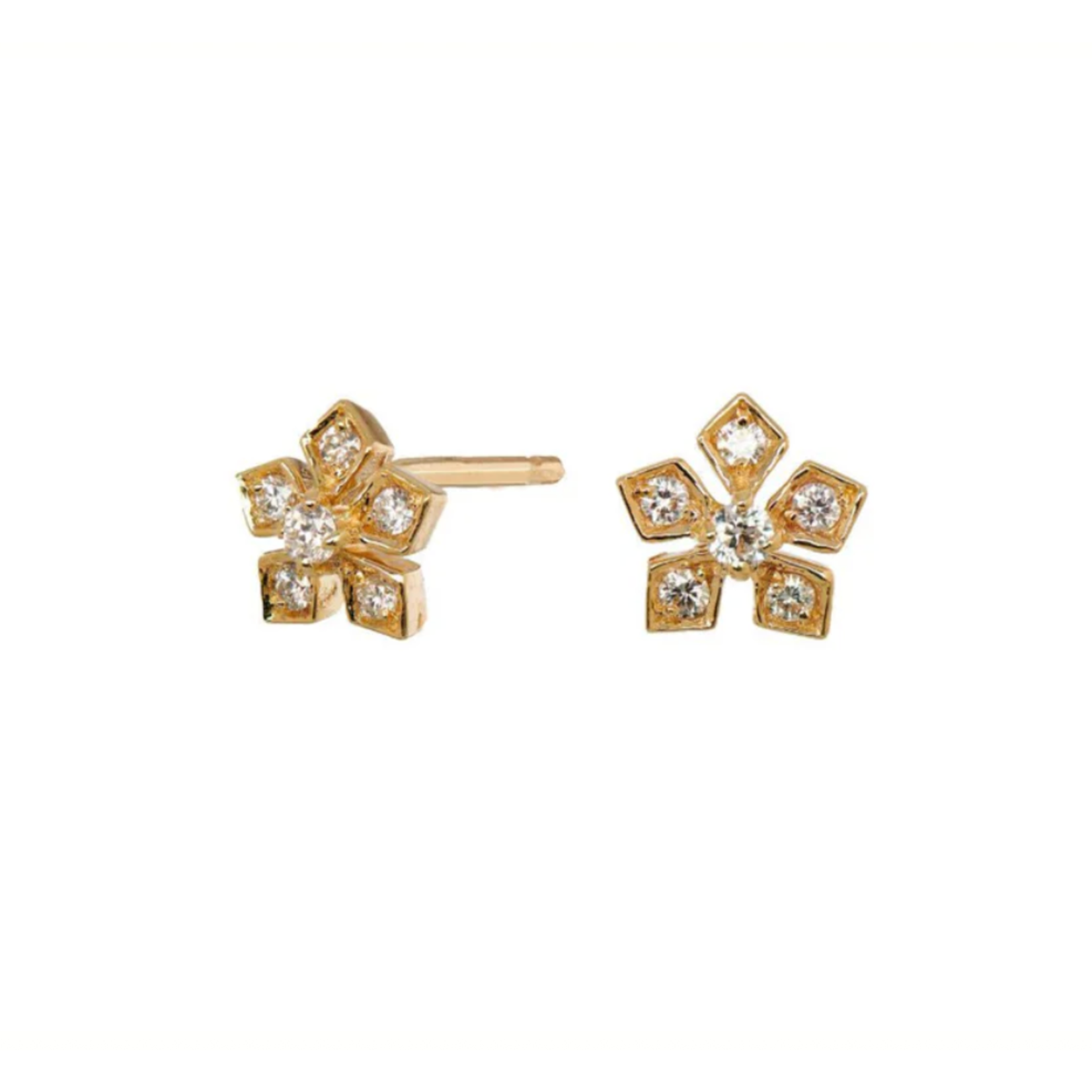 Sethi Couture 18k and Diamond Enchanted Garden Stud Earrings