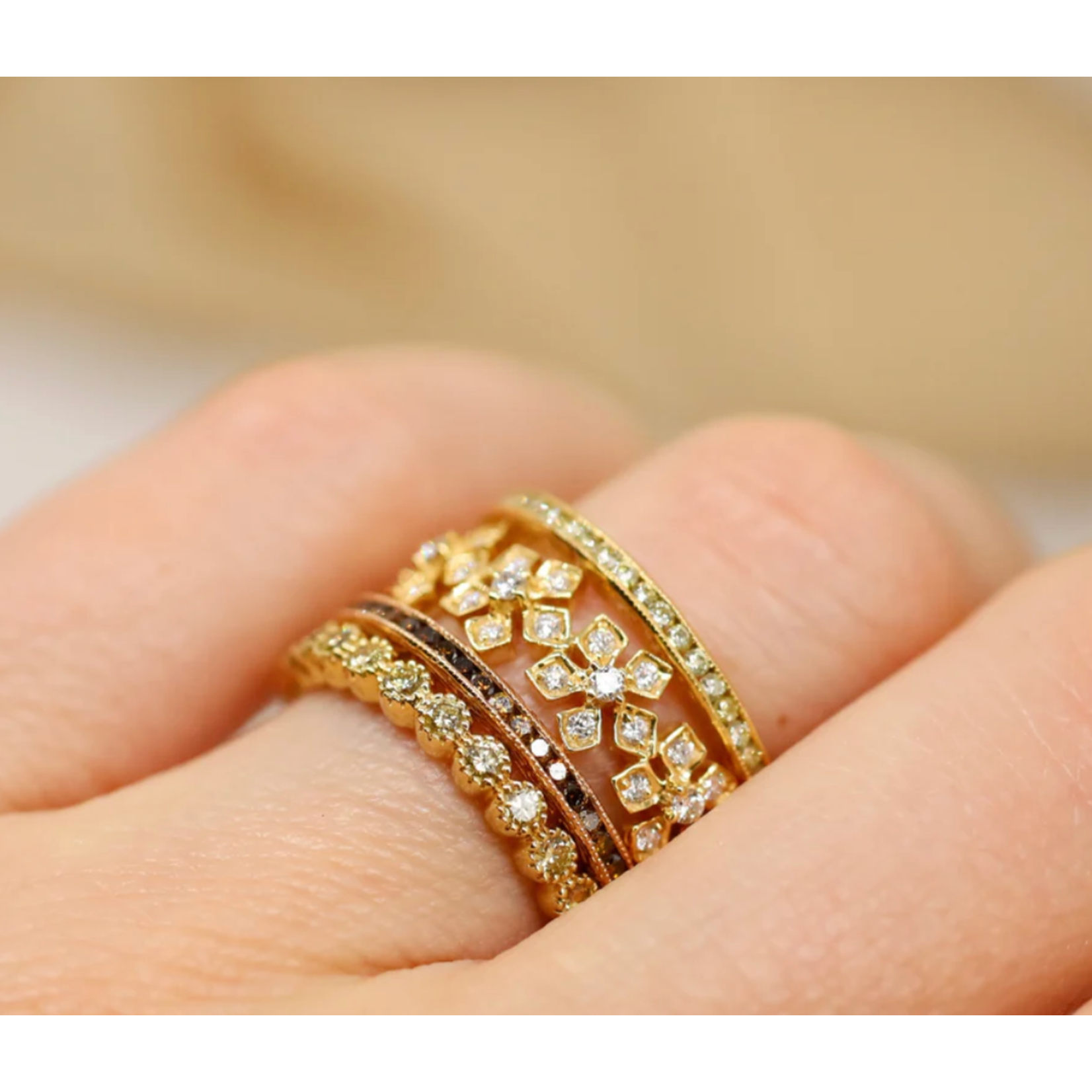 Sethi Couture 18k and Diamond Enchanted Garden Band