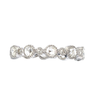 Sethi Couture 18k White Gold and Rosecut Diamond Cassie Band
