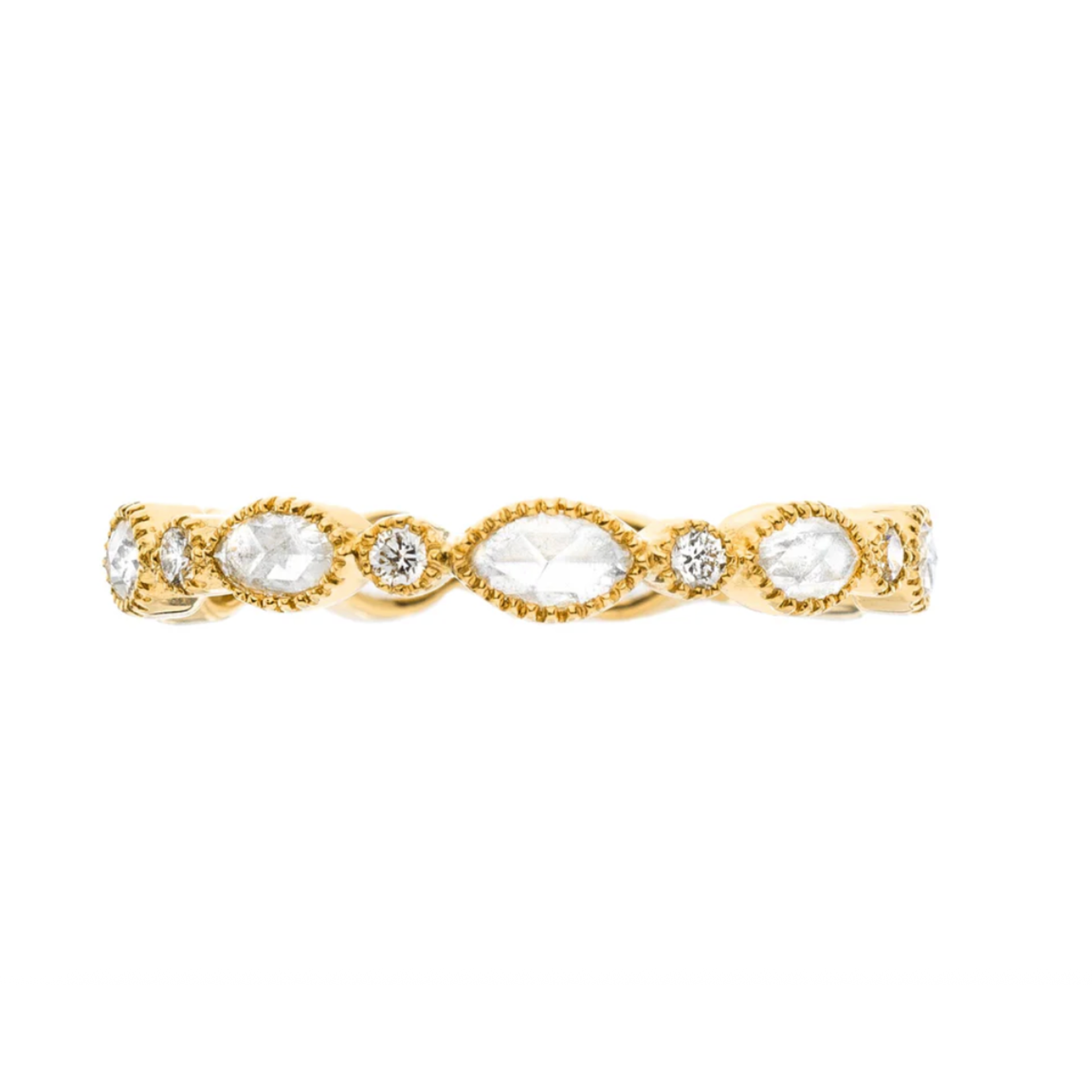 Sethi Couture 18k and Rose Cut Diamond Amara Eternity Band