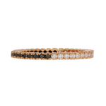 Sethi Couture 18k Rose Gold Yin Yang Black and White Diamond Band