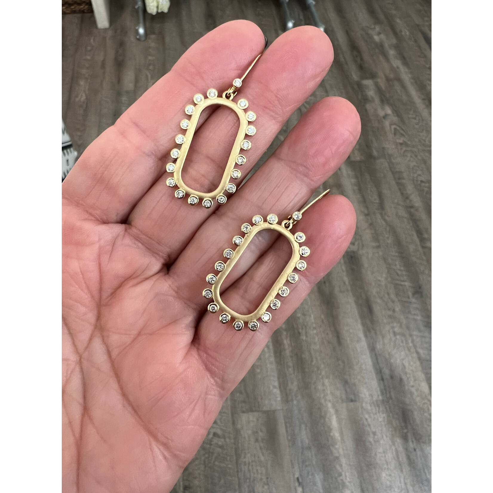 Sethi Couture 18k and Diamond Mist Drop Earrings