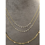 Sethi Couture 18k and Rose Cut Diamonds Double Strand Cien Necklace