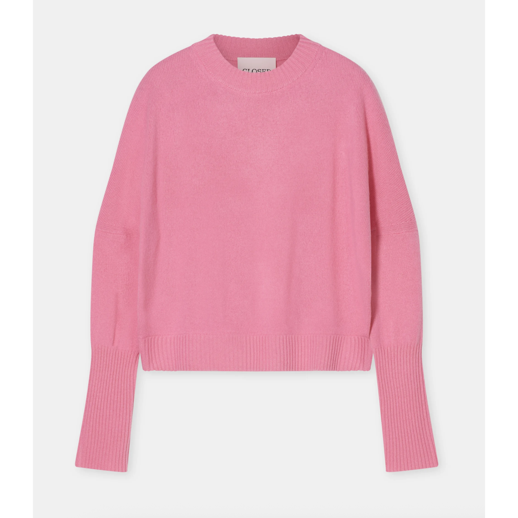 Closed Crew Neck Wide Sleeve