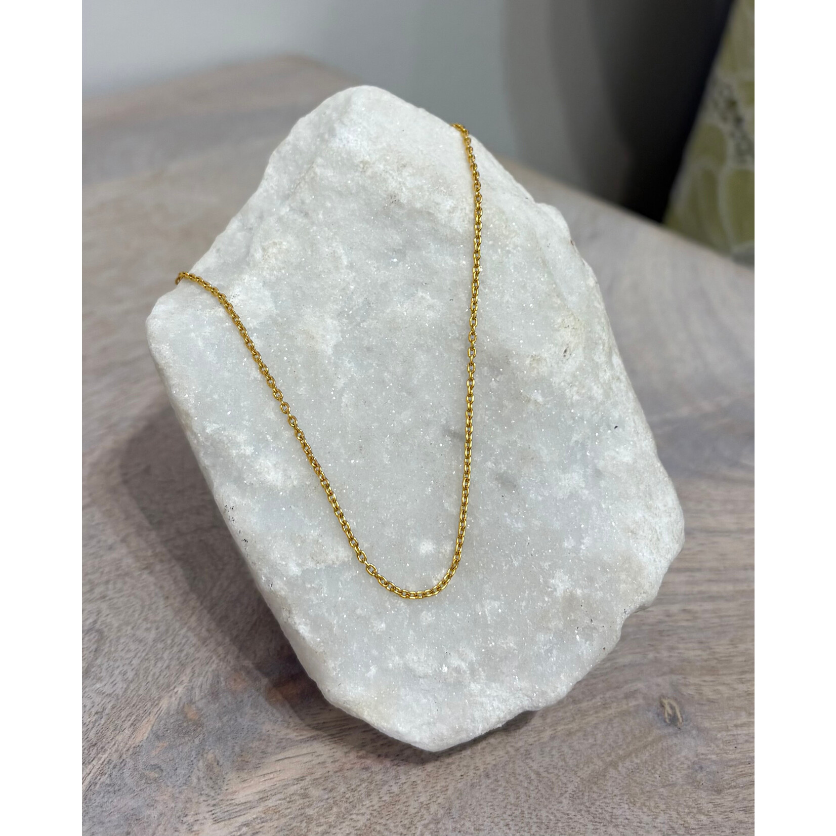 ARA Collection 0.4mm Fine 24k Gold Chain