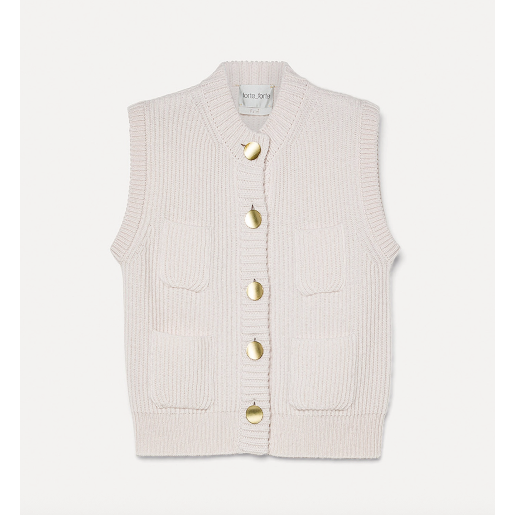 Forte Forte Cashmere Wool English Rib Vest