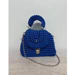 Royal Blue Crochet Bag (plus earrings)