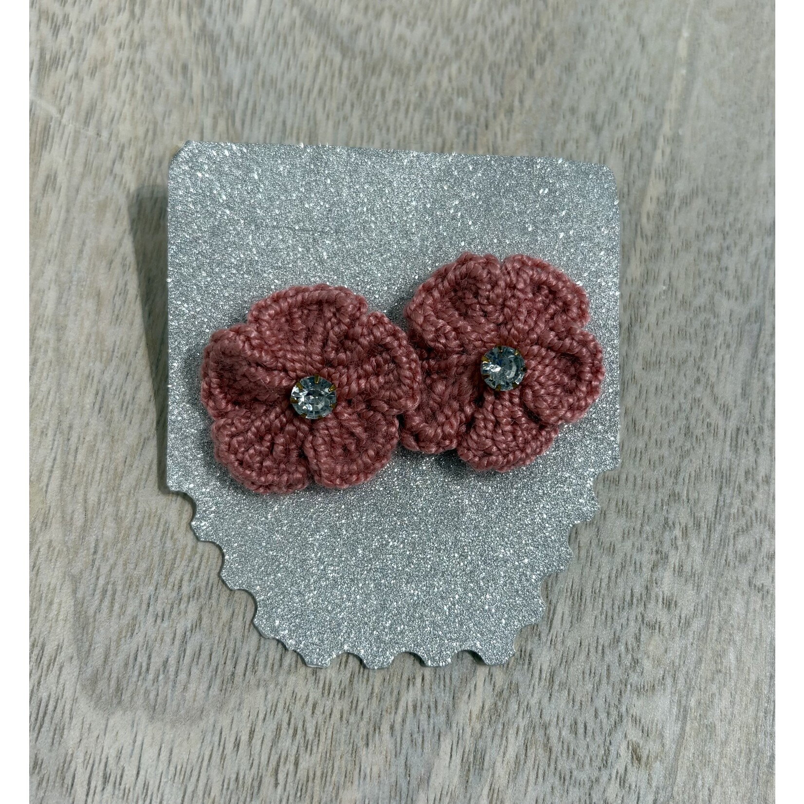 Yellow, Burnt Orange & White Crochet Bag (plus earrings)