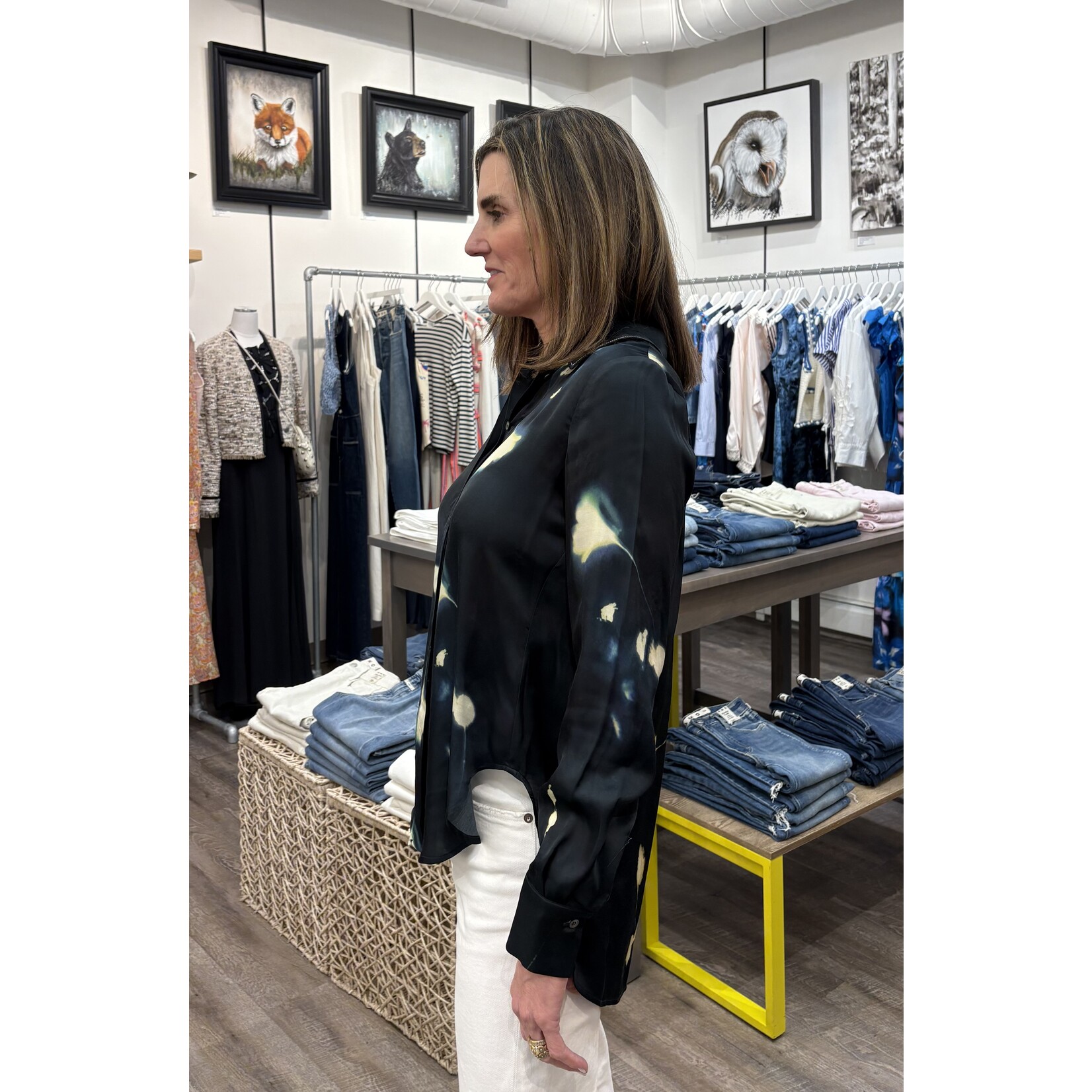 Beatrice Abstract Floral Blouse