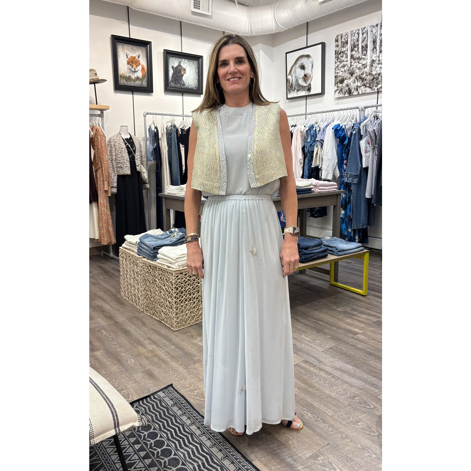 Forte Forte "Carousel Des Sylphes" Embroidery Long Skirt