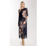 Especia Midnight Arabesque Midi Dress