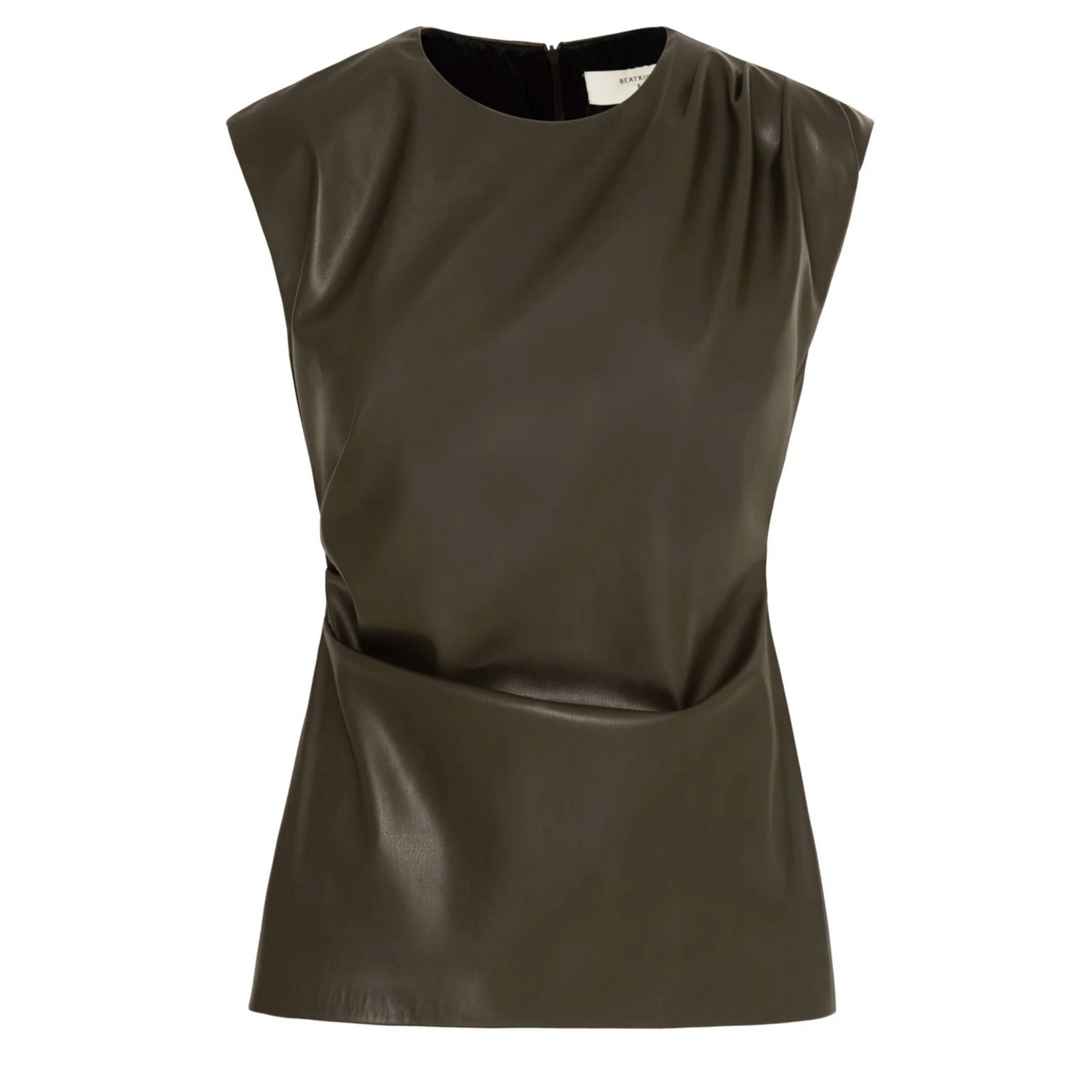 Beatrice Top in Eco Leather