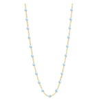 Gigi Clozeau Classic Gigi Necklace in Baby Blue, 16.5"