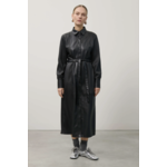 Beatrice Pleated Eco Leather Dress
