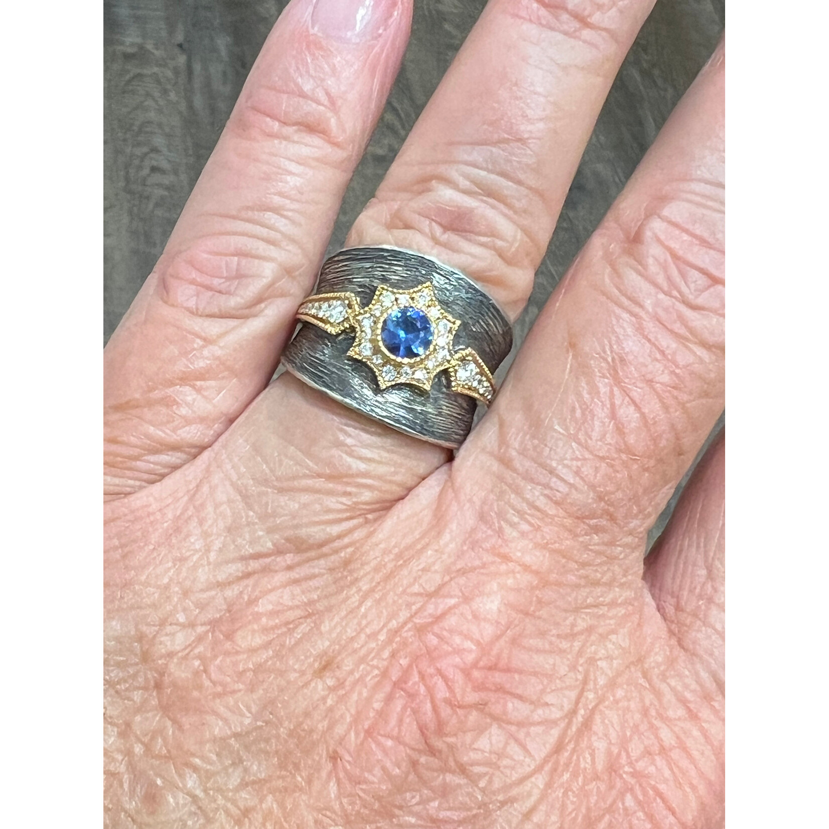 Arman Sarkisyan Sapphire and Diamond Louisa Ring