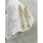 Arman Sarkisyan 18k Gold and Diamond Arrow Drop Earrings