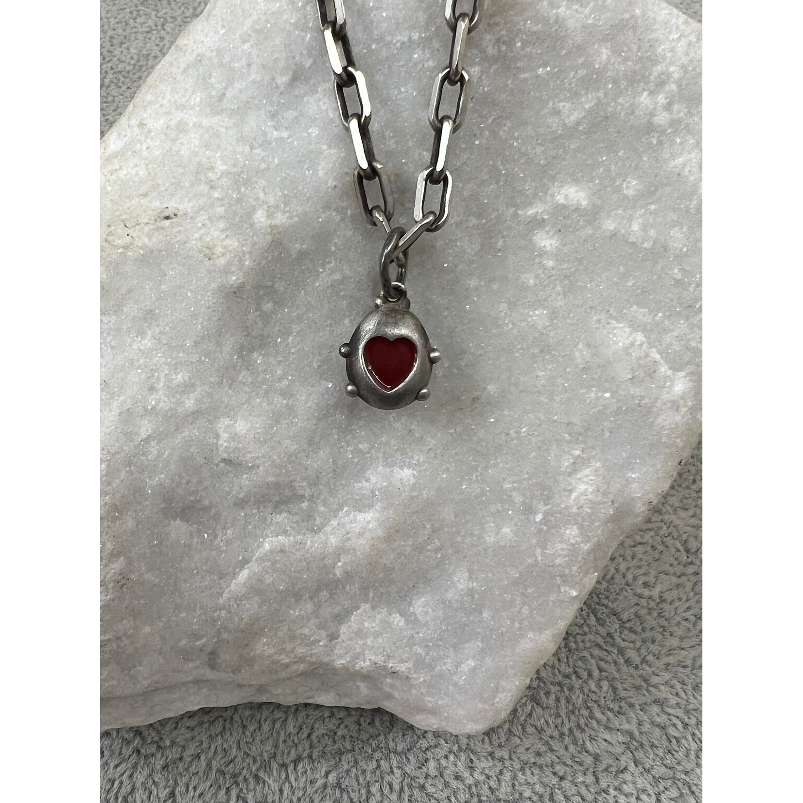 Kelly O'Donovan Luck & Love Ladybug Charm Pendant With Red Enamel Heart on Reverse