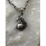 Kelly O'Donovan Fortunate Fish Charm in Sterling Silver