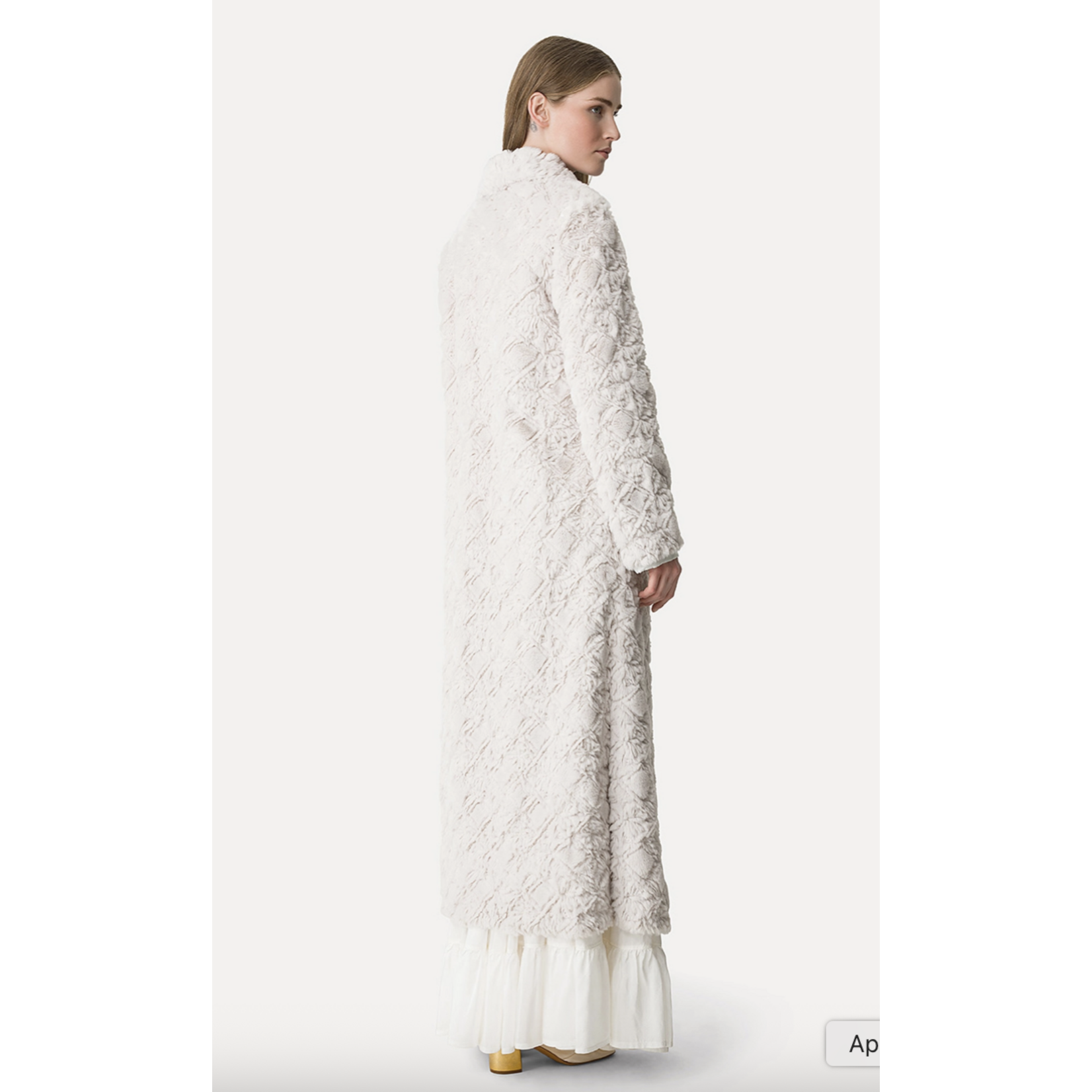 Forte Forte "Divine" Embroidery Eco Fur Coat
