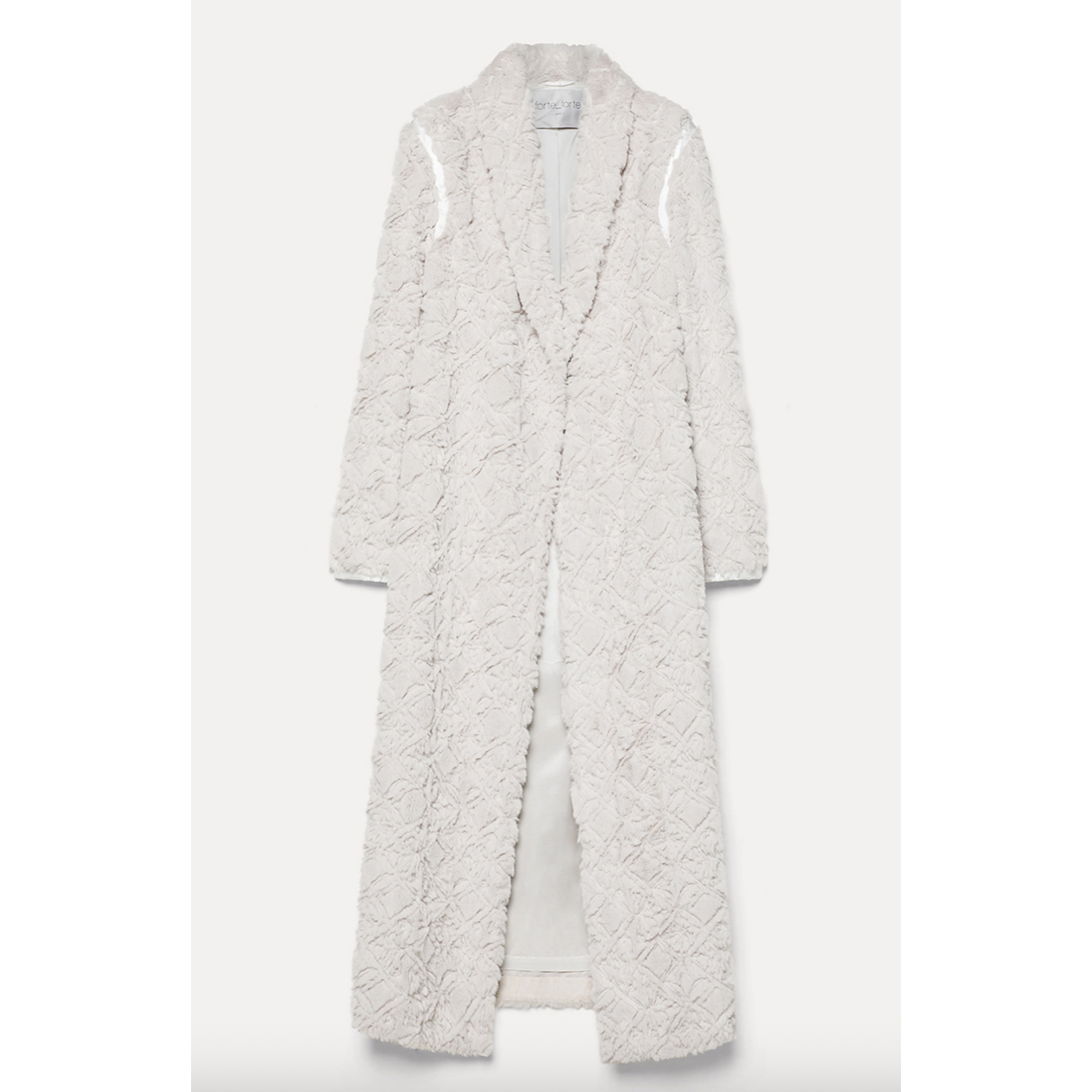 Forte Forte "Divine" Embroidery Eco Fur Coat