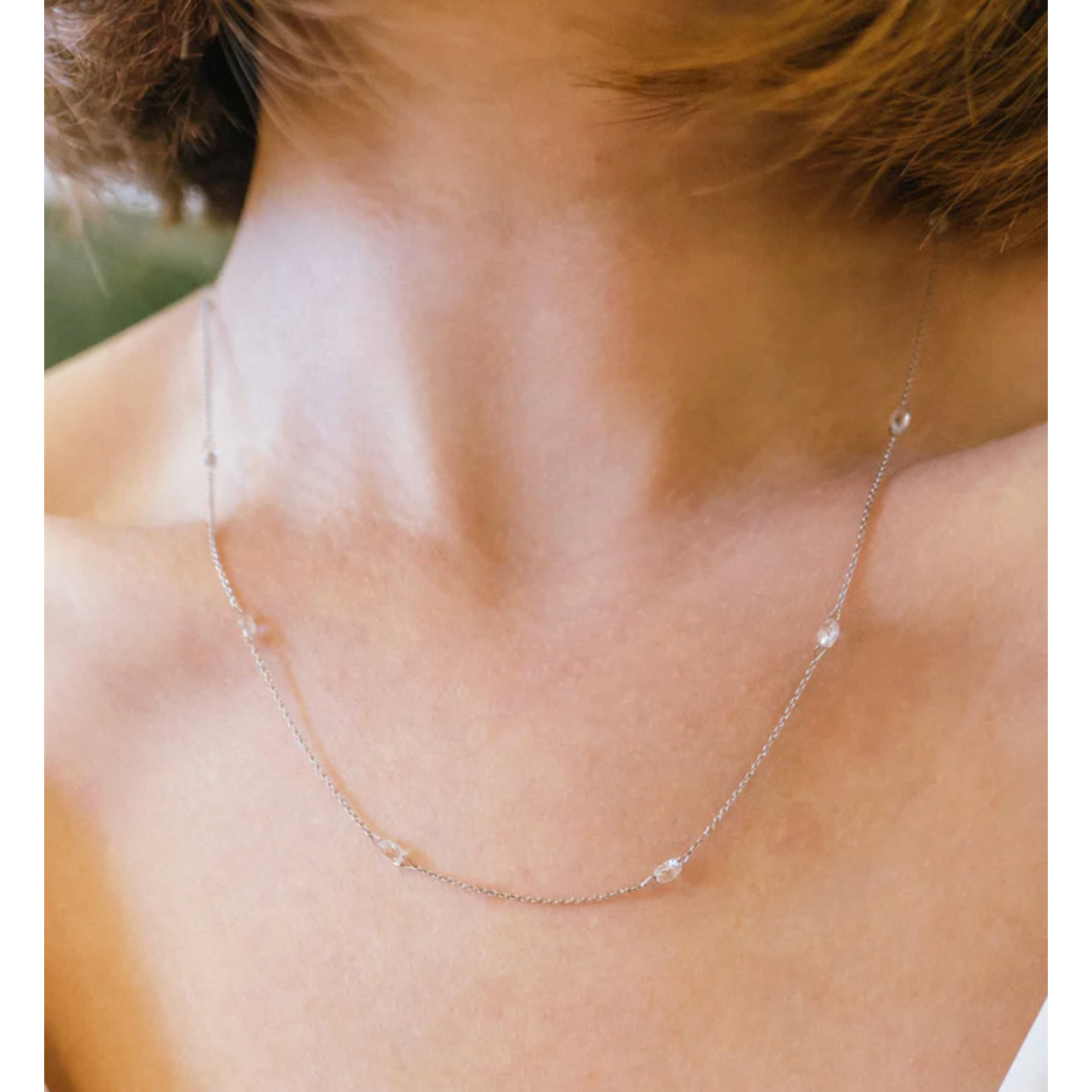 Sethi Couture 18k Briolette Diamond Necklace