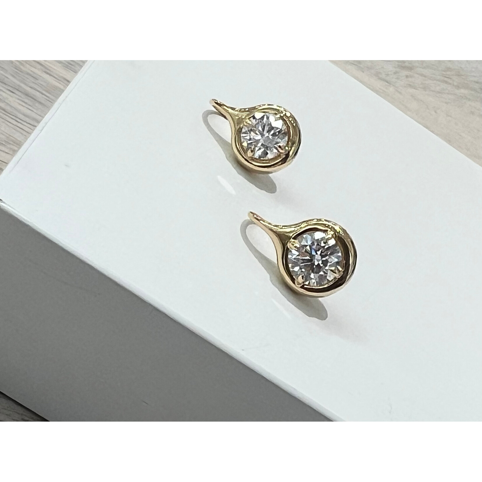 Andi Alyse 18K Yellow Gold Lab Diamond (2ct. each) Drop Earrings