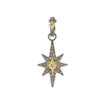 Armenta Star Artifact Enhancer set in 18K Yellow Gold and Grey SS w/Champagne Diamonds, .186ct