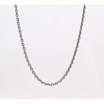 Armenta Old World Blackened Sterling Silver 20" Box Chain, 16-18-20"