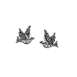 Arman Sarkisyan Silver Love Bird Stud Earrings