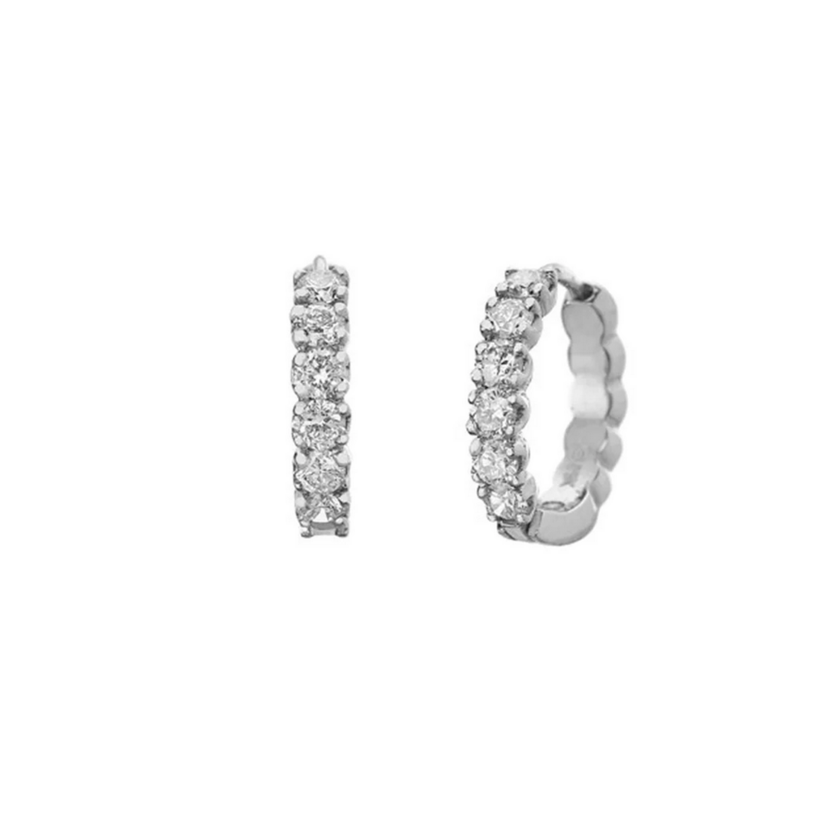 Sethi Couture 18k White Gold and Diamond Zelda Huggy