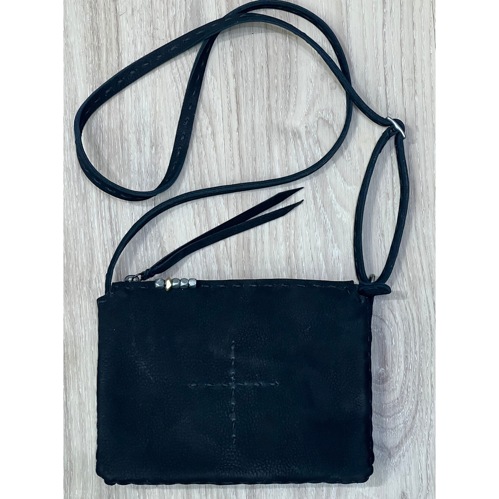 Cindy Kirk Victoria - Black Nubuck w/Black Stitching