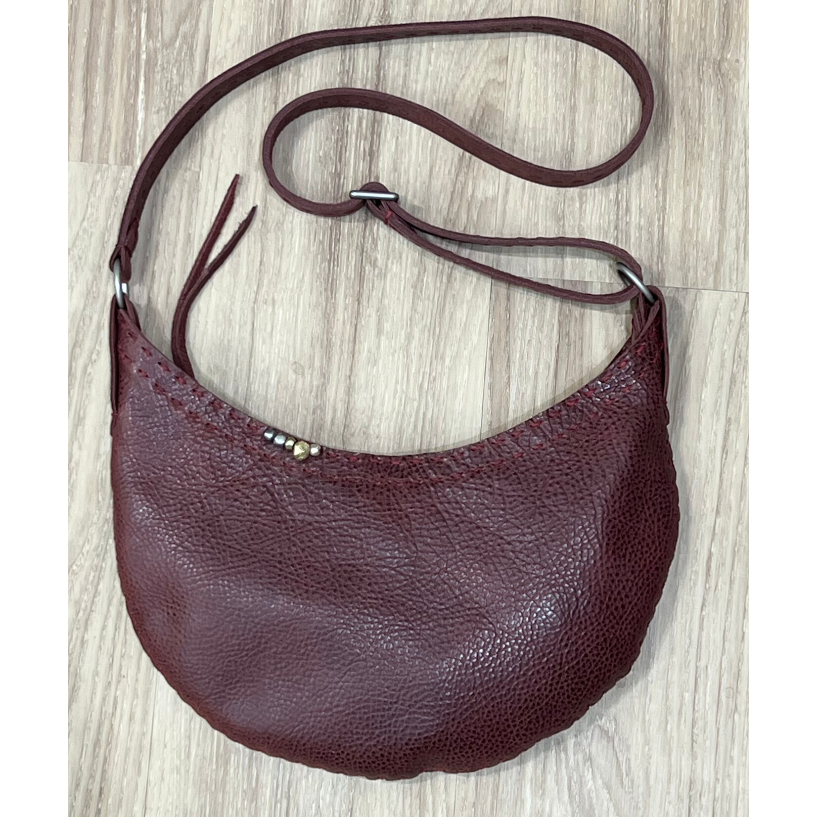Cindy Kirk Sling - Oxblood w/Burgundy Stitching