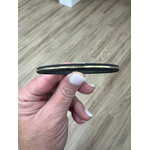 Sarah Graham Metalsmithing RIdge Hinged Cuff with 18k Thin Stripe