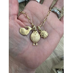 Kelly O'Donovan Fortunate Fish Charm Pendant, 18k