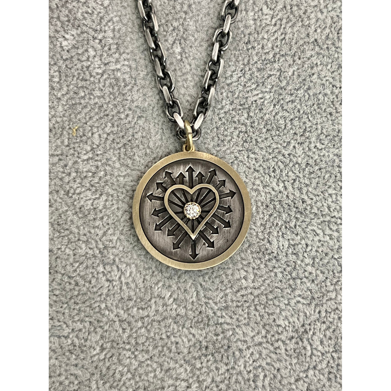 Kelly O'Donovan Radiate Love Medallion, 14k and Silver