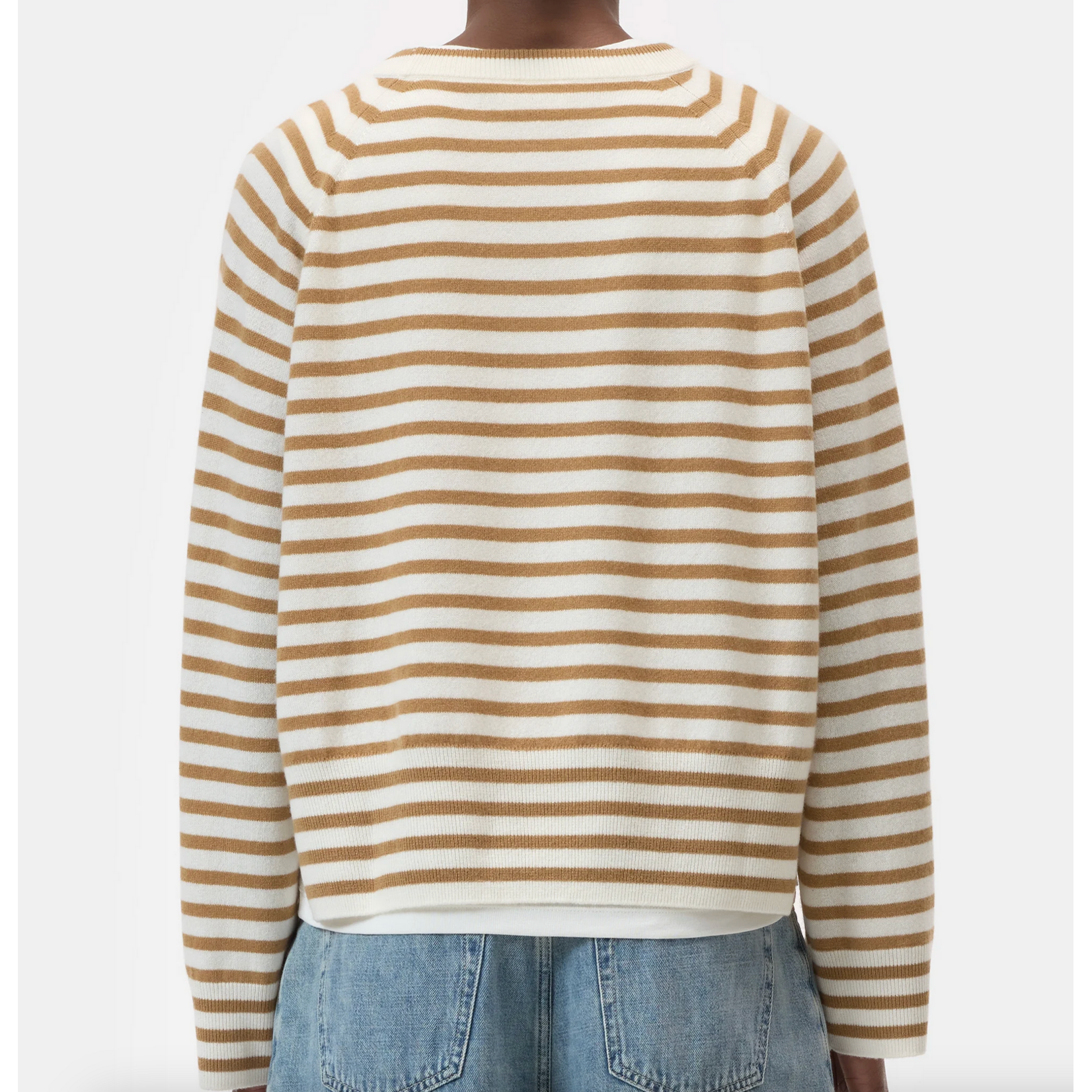 Closed Striped Crew Neck Long Sleeve