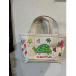 Kim Wyly Hand Painted Mini Canvas Tote