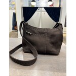 Cindy Kirk Sonya - Chocolate Nubuck w/Black Crossbody Strap