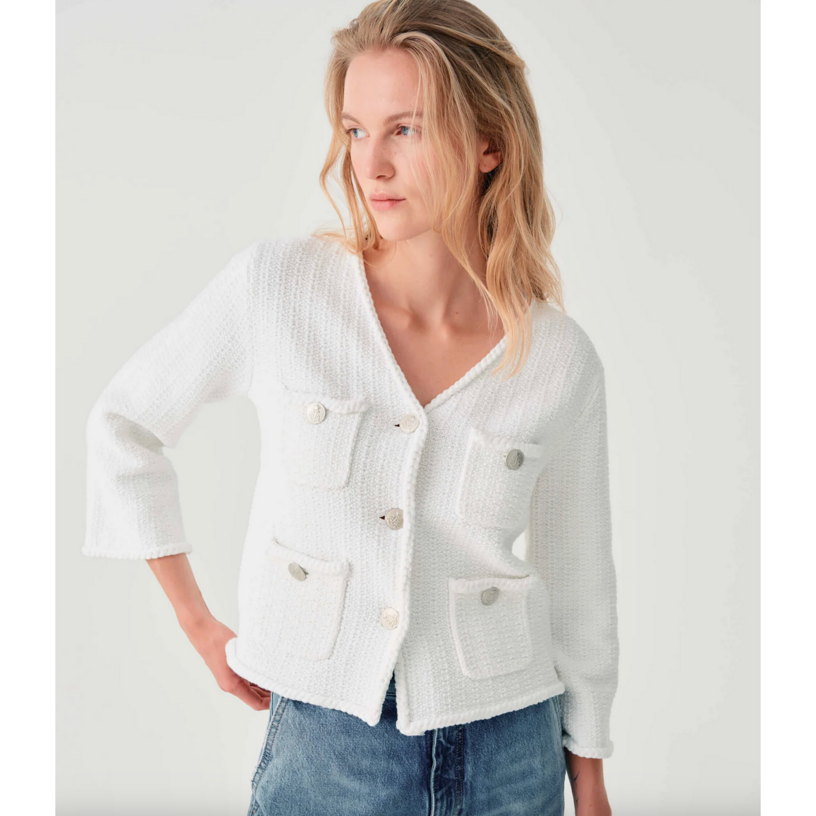 Beatrice Cotton Tweed Jacket