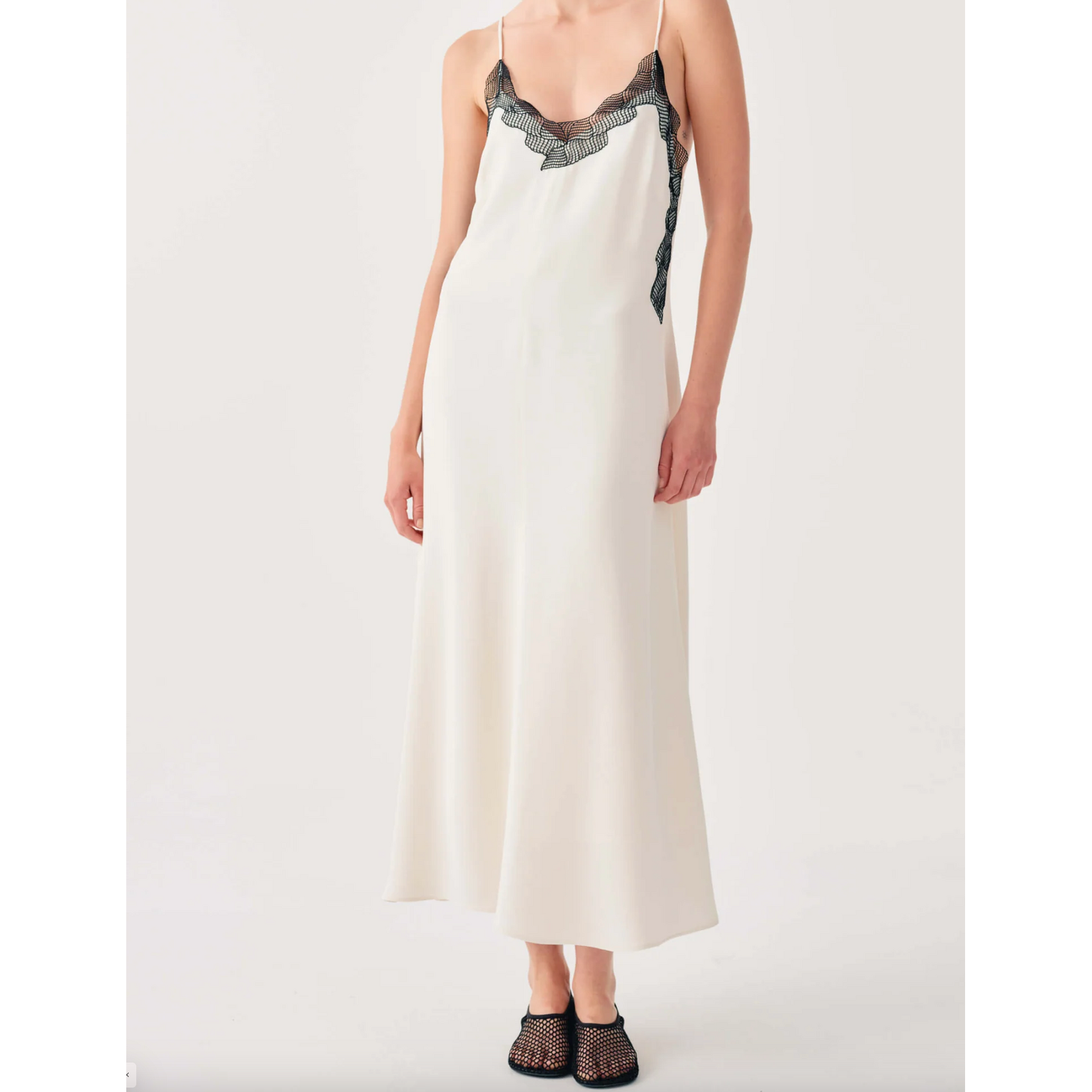 Beatrice Long Dress with Lace