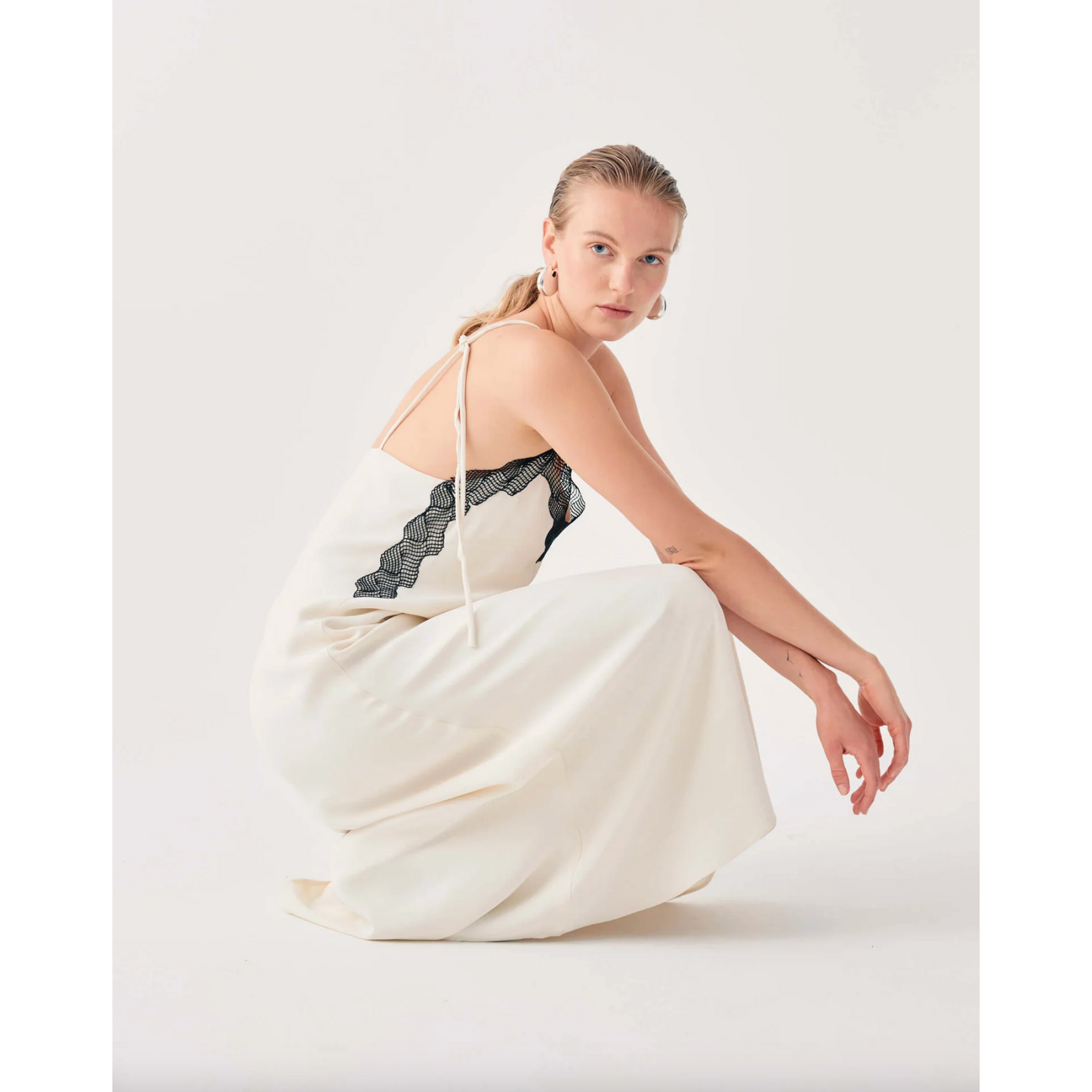 Beatrice Long Dress with Lace