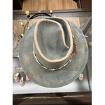 Demented Hat Co. Reworked and Hand Dyed Pale Blue Vintage Resistol 5X Beaver Hat