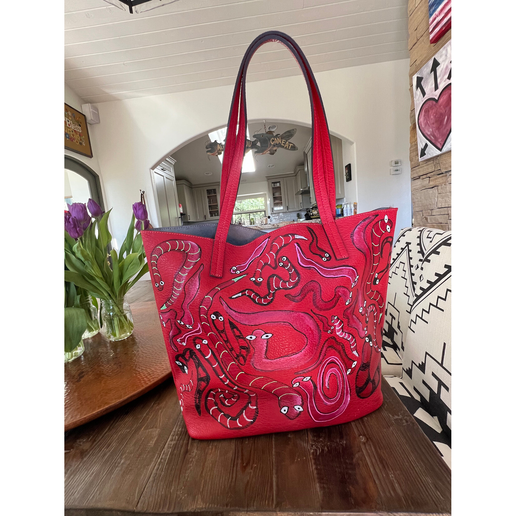 Kelly O'Donovan Snakey Snakes Tote