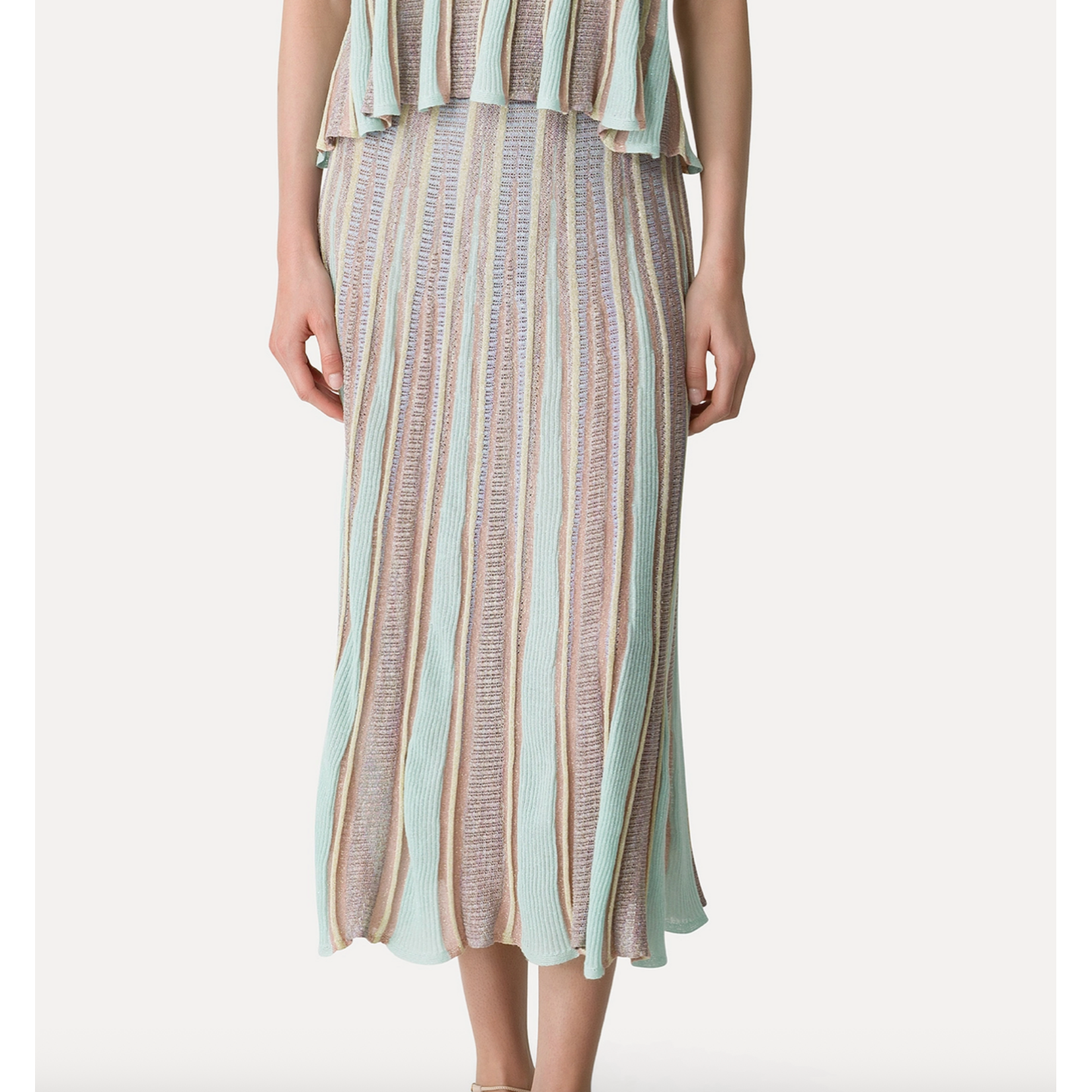 Forte Forte "Les Foiles" Intarsia Skirt