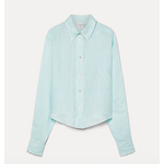 Forte Forte Linen Gauze Embroidered Edges Shirt