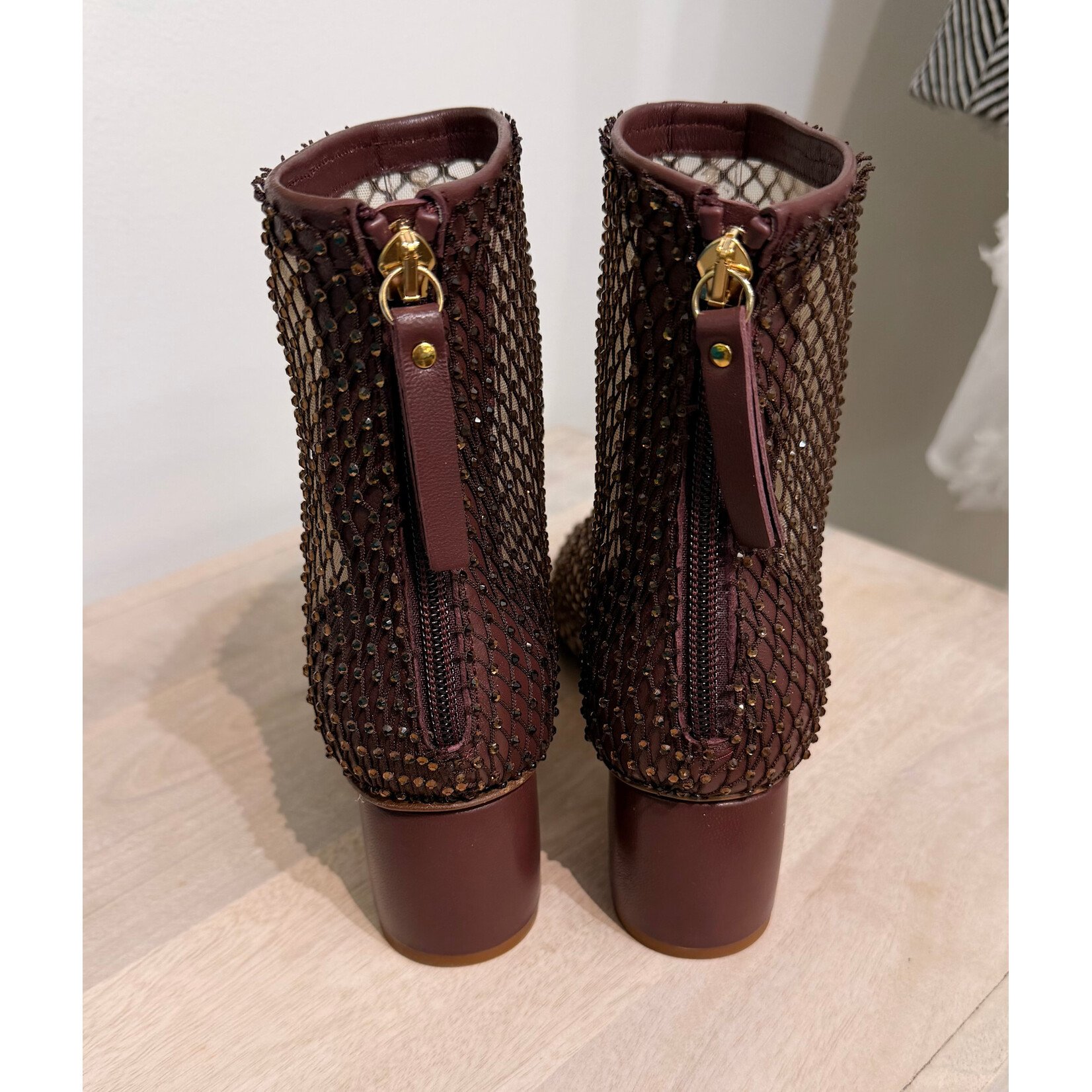 Forte Forte Strass Mesh Ankle Boots