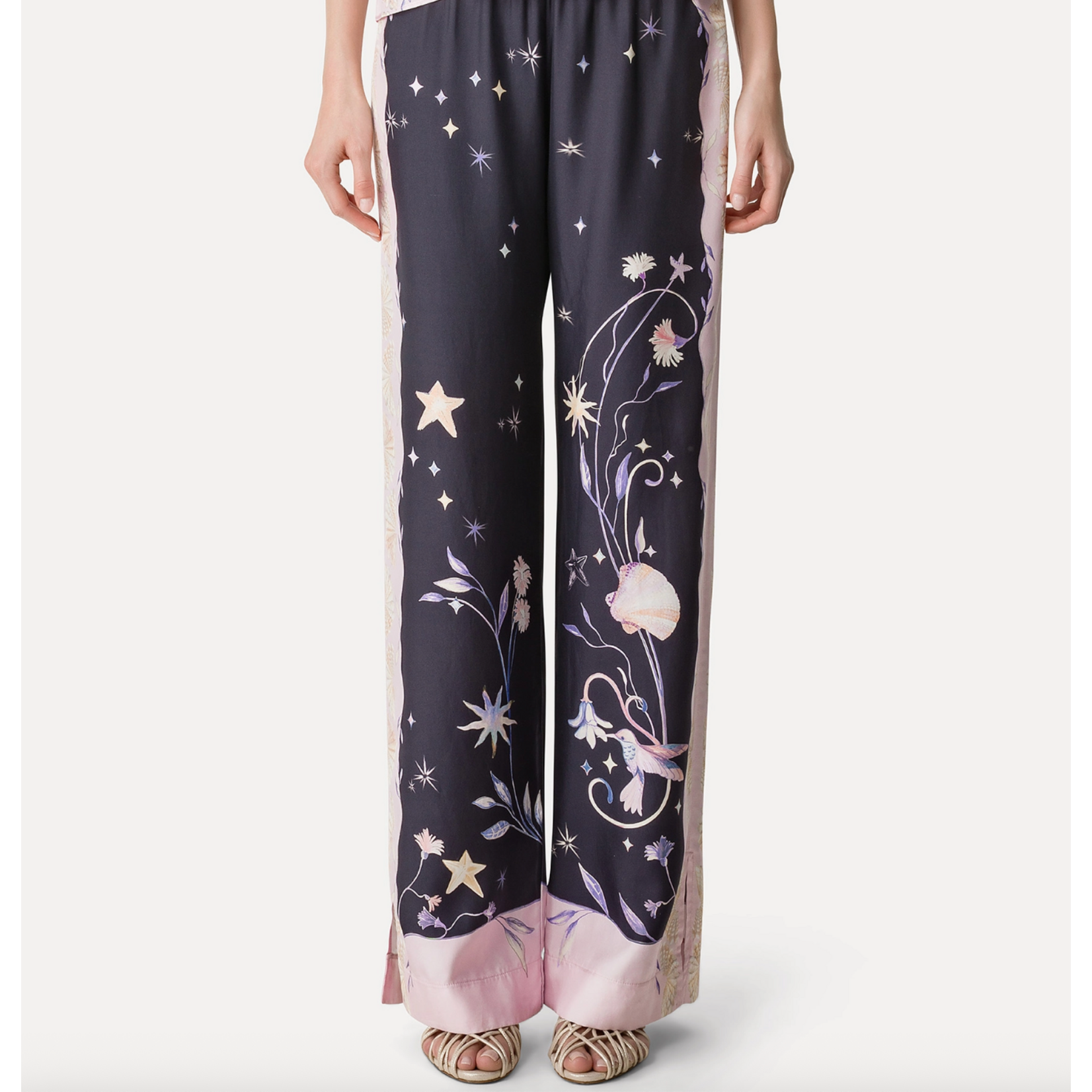 Forte Forte "Deliverance" Print Twill Stretch Trousers